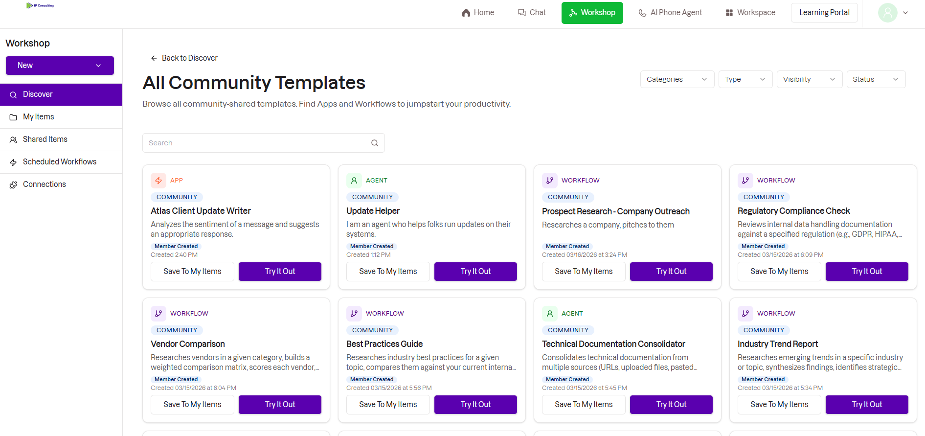 Community Templates